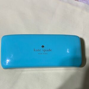 Kate Spade Turquoise eye glasses Clamshell